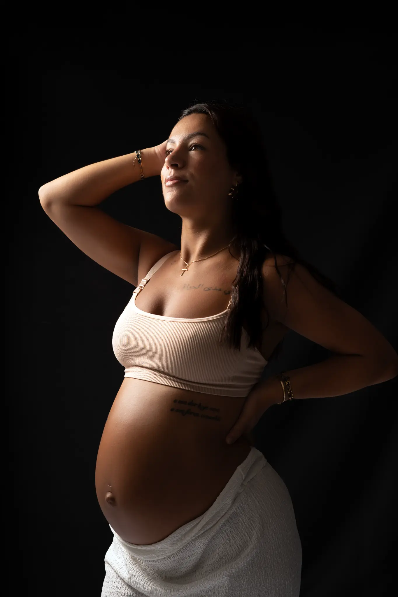 Grossesse — Portrait studio — photographie CLIC & PRINT à Rouen